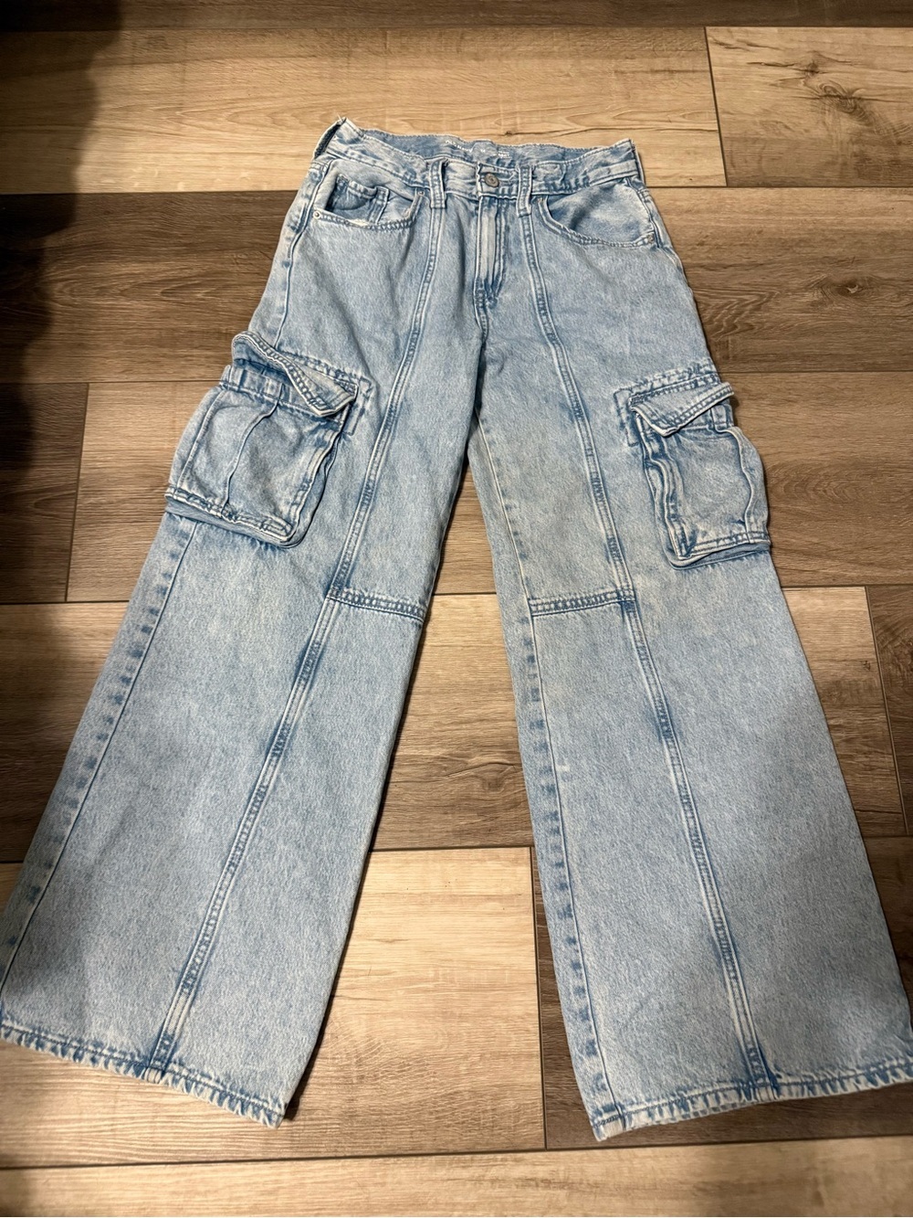 Old Navy Light Blue High-Rise Baggy Jeans